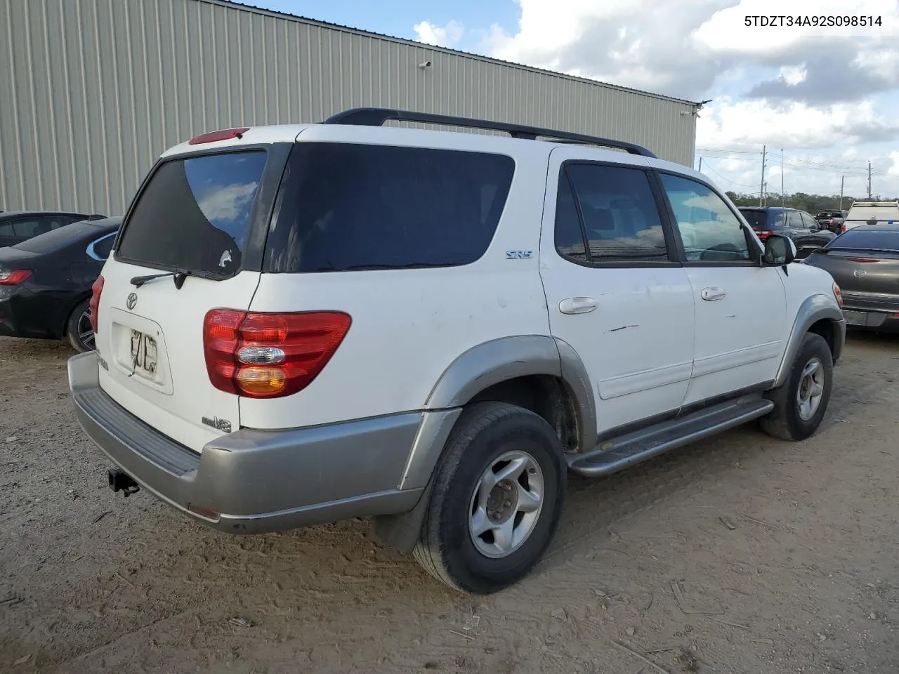 2002 Toyota Sequoia Sr5 VIN: 5TDZT34A92S098514 Lot: 78547504