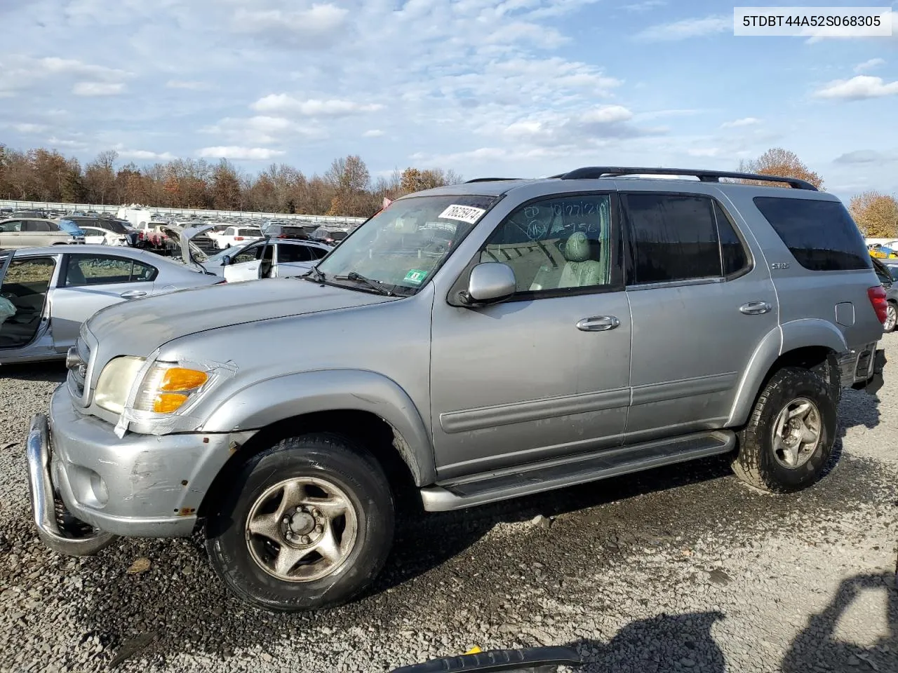 2002 Toyota Sequoia Sr5 VIN: 5TDBT44A52S068305 Lot: 78625974