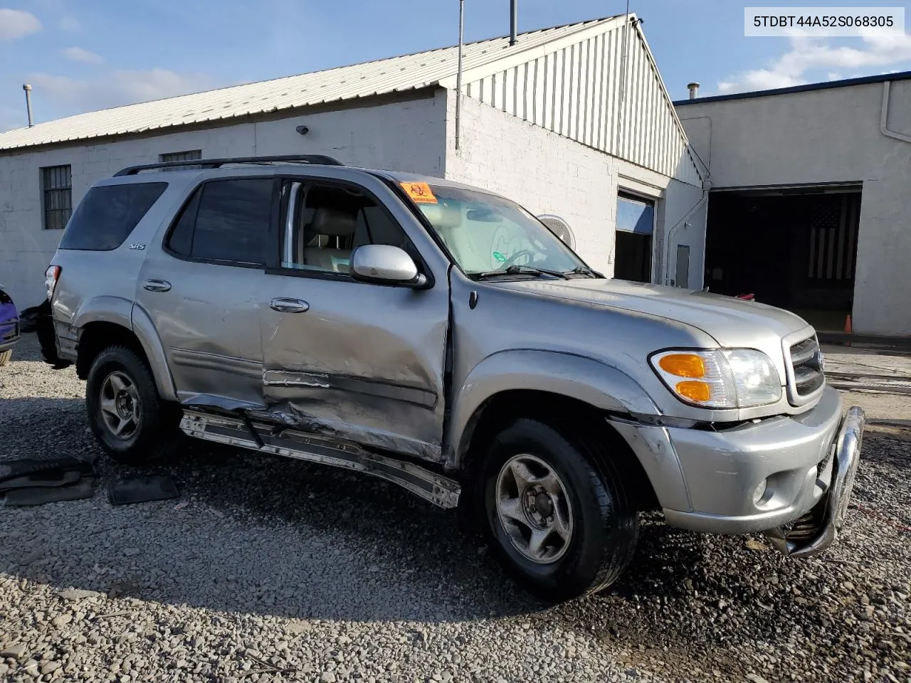 2002 Toyota Sequoia Sr5 VIN: 5TDBT44A52S068305 Lot: 78625974