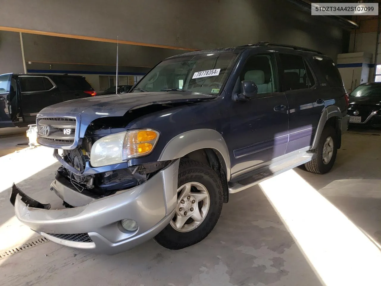 2002 Toyota Sequoia Sr5 VIN: 5TDZT34A42S107099 Lot: 78778354