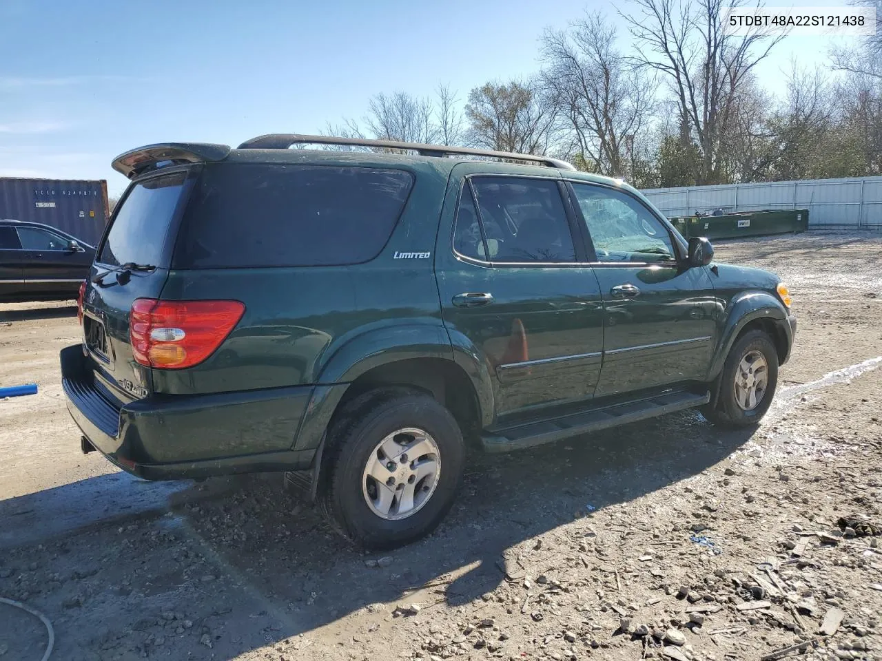 2002 Toyota Sequoia Limited VIN: 5TDBT48A22S121438 Lot: 79415814