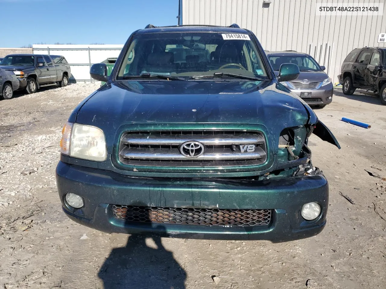 2002 Toyota Sequoia Limited VIN: 5TDBT48A22S121438 Lot: 79415814