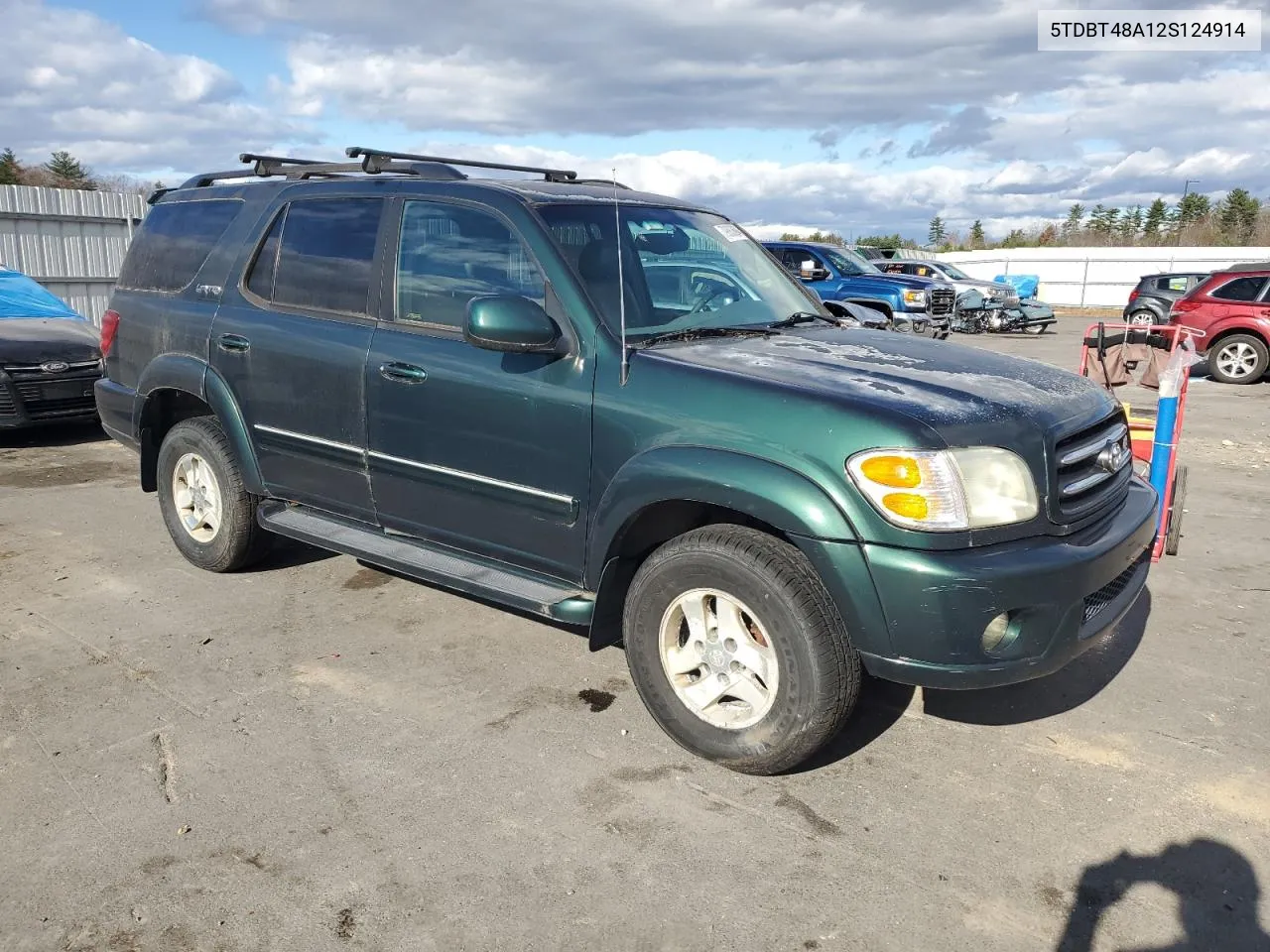 2002 Toyota Sequoia Limited VIN: 5TDBT48A12S124914 Lot: 79883694