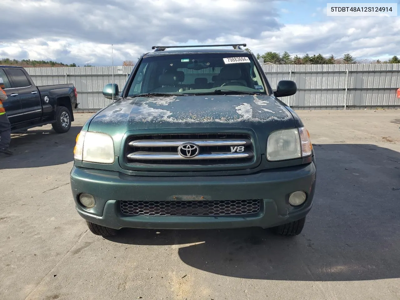 2002 Toyota Sequoia Limited VIN: 5TDBT48A12S124914 Lot: 79883694