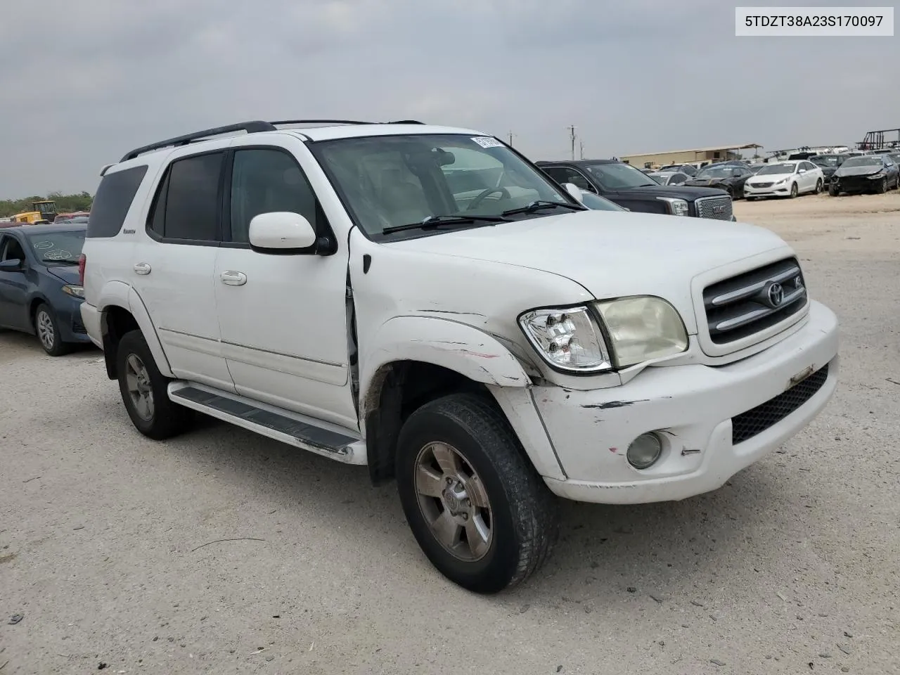 2003 Toyota Sequoia Limited VIN: 5TDZT38A23S170097 Lot: 57197684