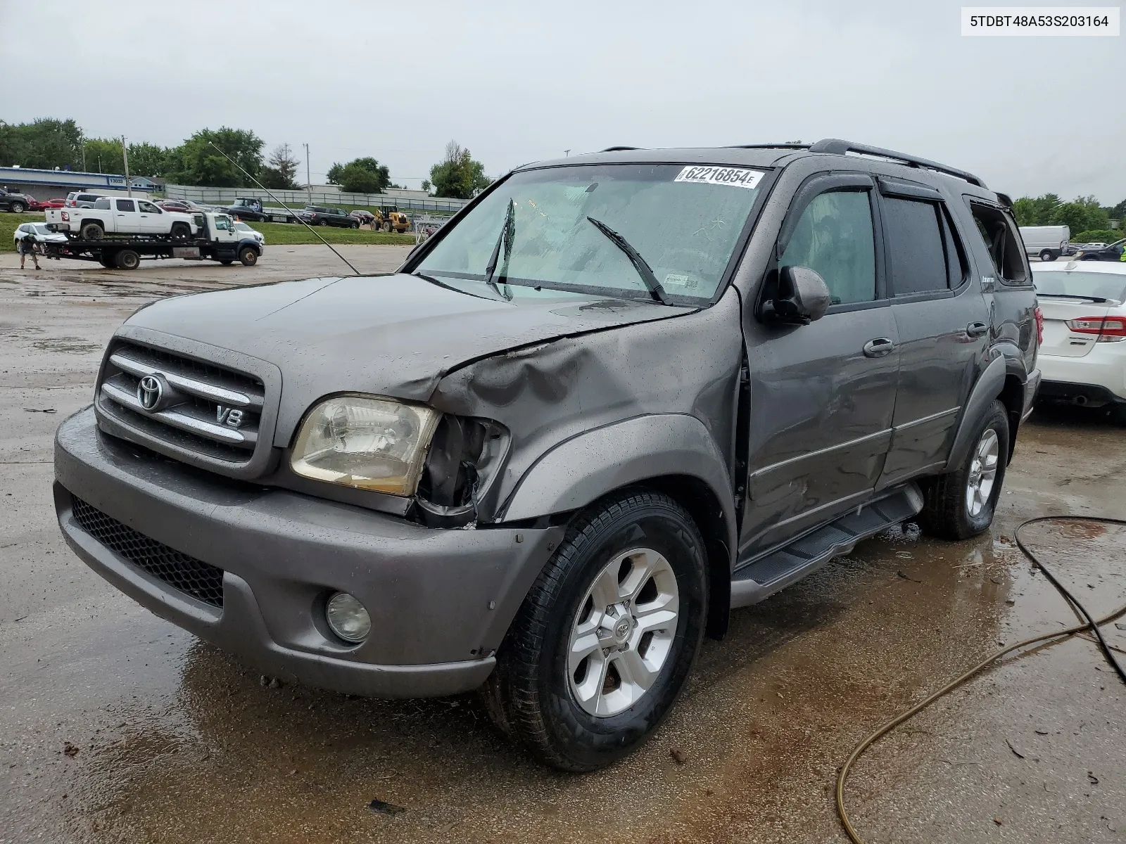 2003 Toyota Sequoia Limited VIN: 5TDBT48A53S203164 Lot: 62216854