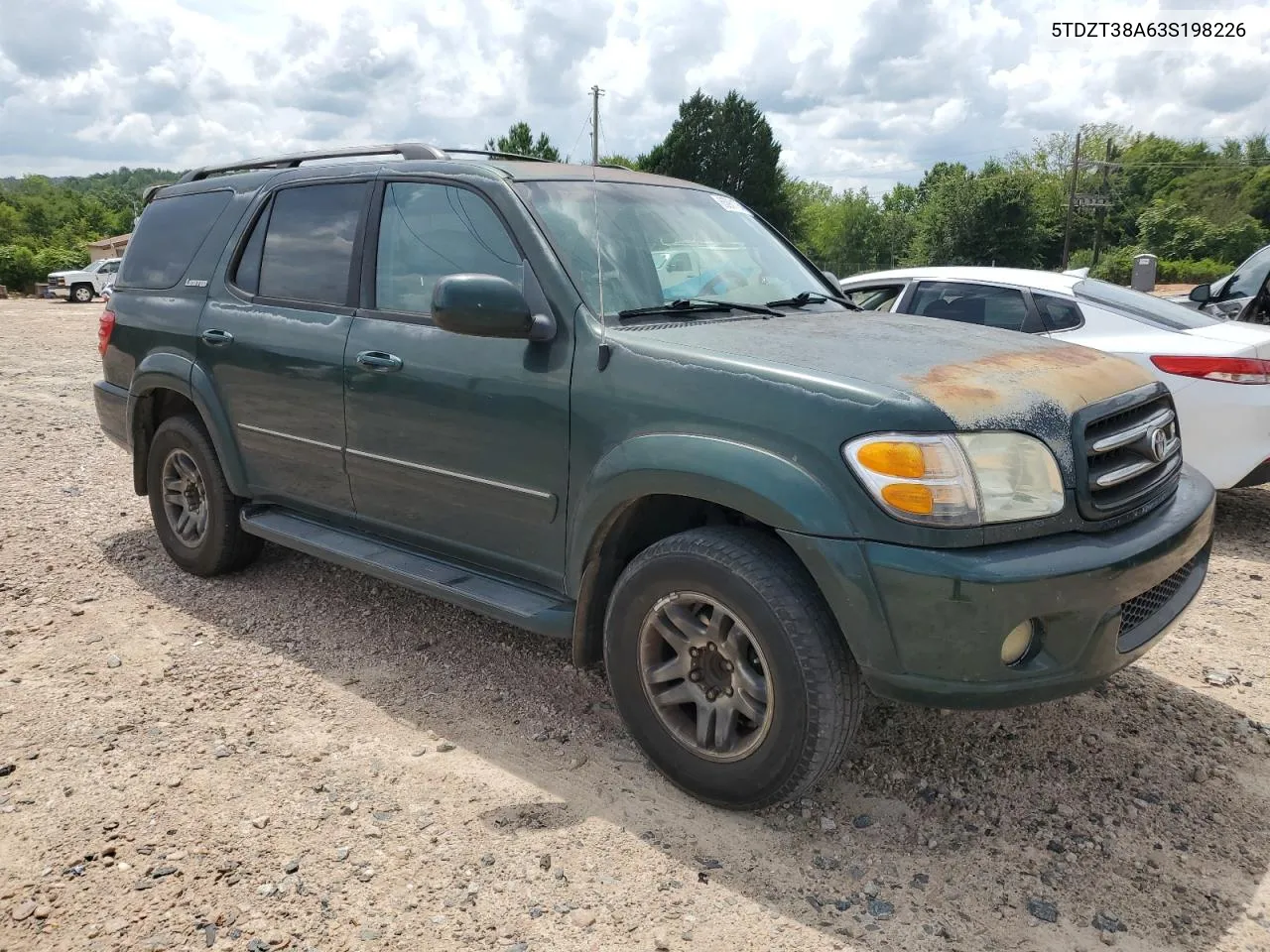 2003 Toyota Sequoia Limited VIN: 5TDZT38A63S198226 Lot: 65931764