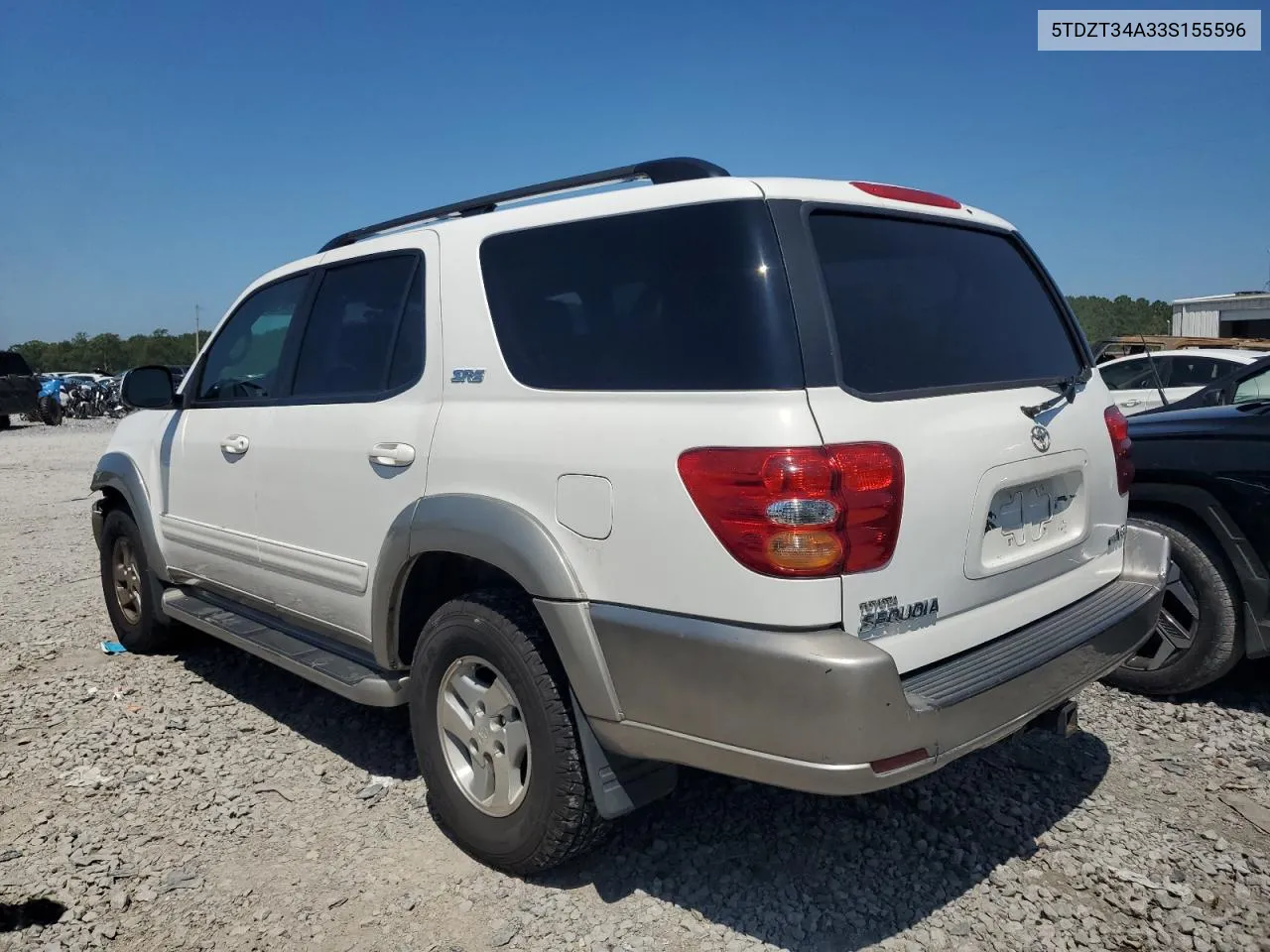 2003 Toyota Sequoia Sr5 VIN: 5TDZT34A33S155596 Lot: 67340634