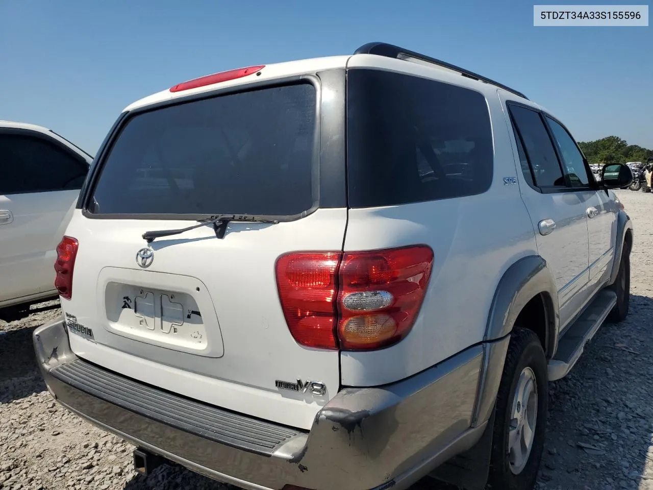 2003 Toyota Sequoia Sr5 VIN: 5TDZT34A33S155596 Lot: 67340634