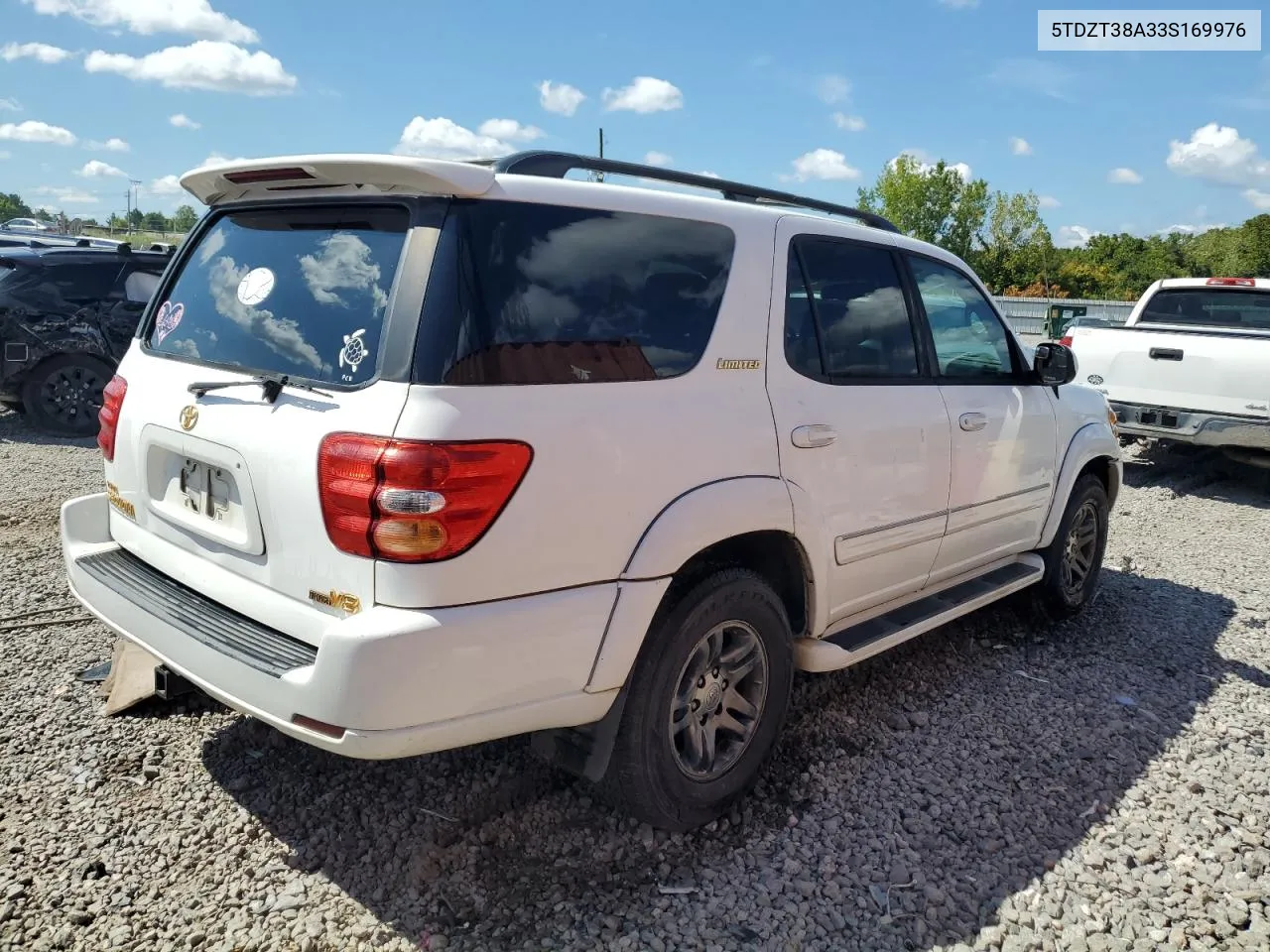 2003 Toyota Sequoia Limited VIN: 5TDZT38A33S169976 Lot: 67367674