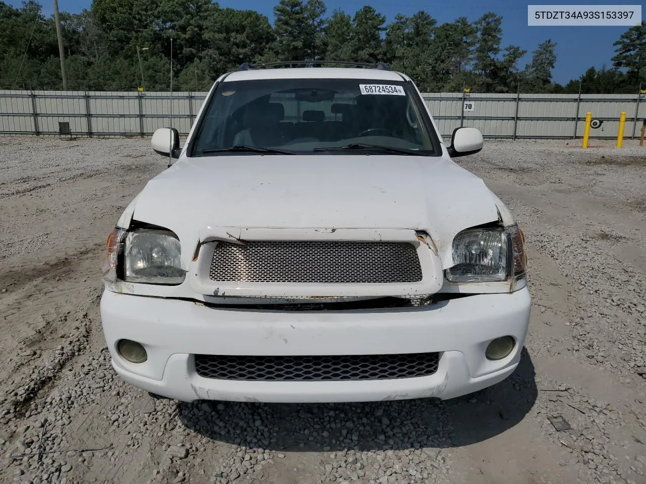 2003 Toyota Sequoia Sr5 VIN: 5TDZT34A93S153397 Lot: 68724534