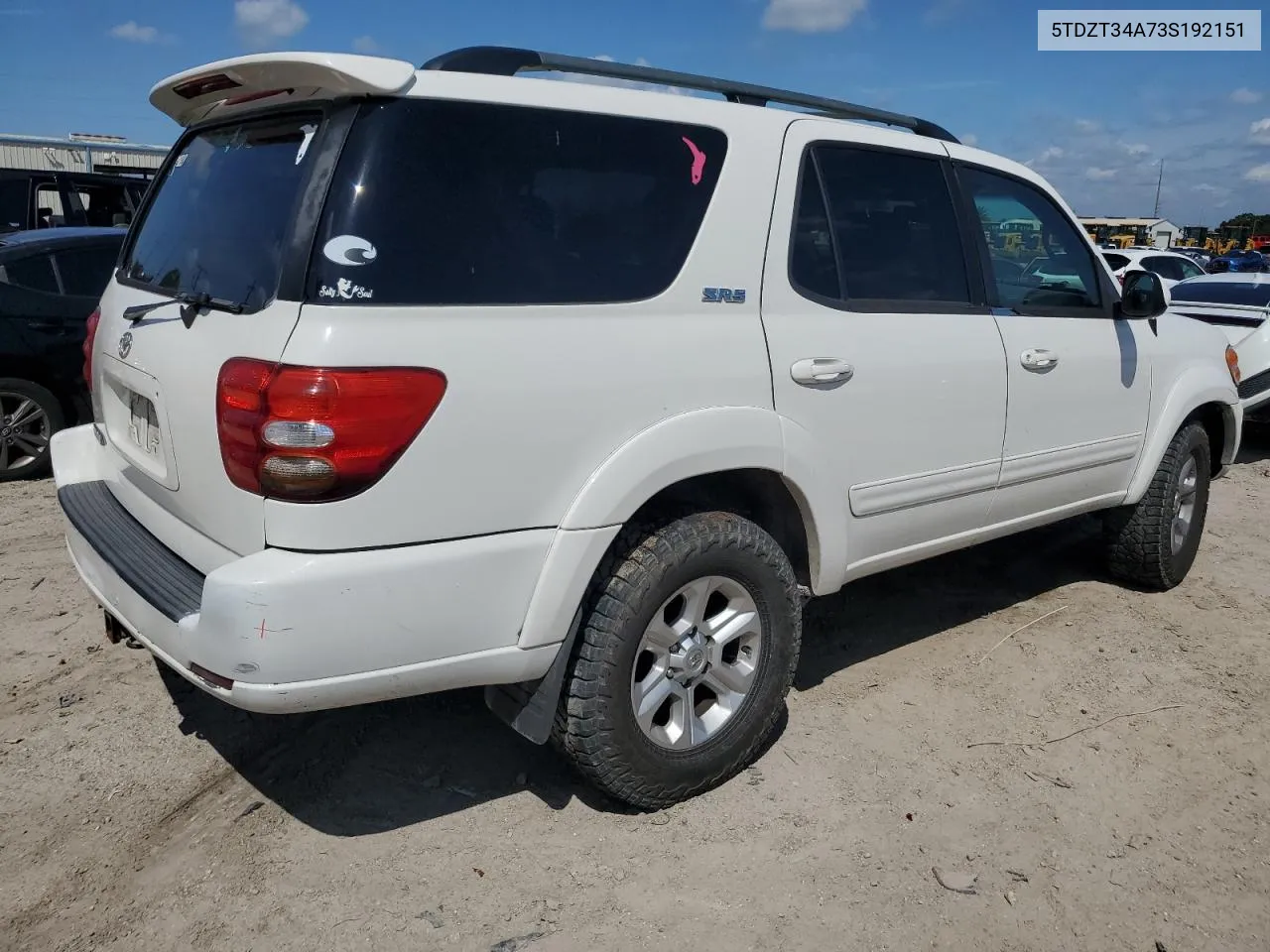 2003 Toyota Sequoia Sr5 VIN: 5TDZT34A73S192151 Lot: 71284174