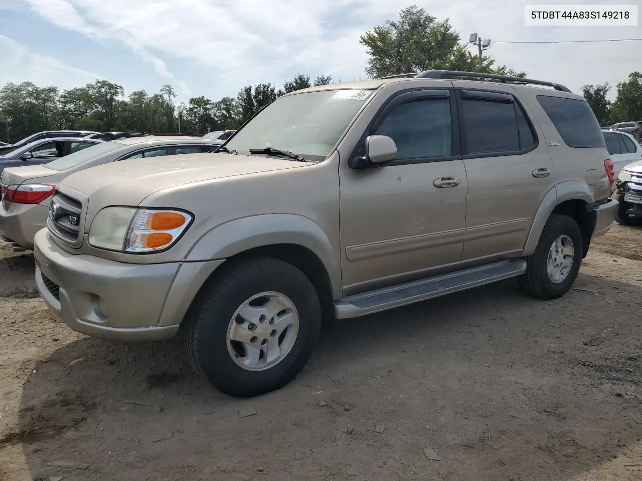 5TDBT44A83S149218 2003 Toyota Sequoia Sr5