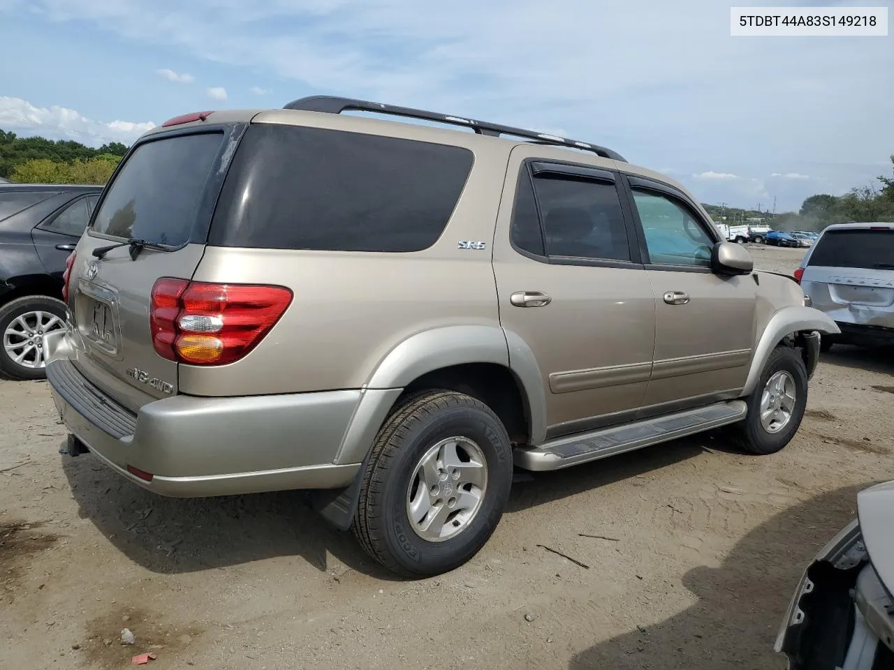 2003 Toyota Sequoia Sr5 VIN: 5TDBT44A83S149218 Lot: 71636694