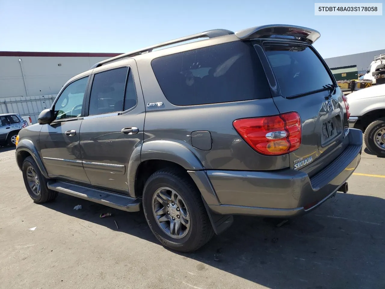 2003 Toyota Sequoia Limited VIN: 5TDBT48A03S178058 Lot: 73248114