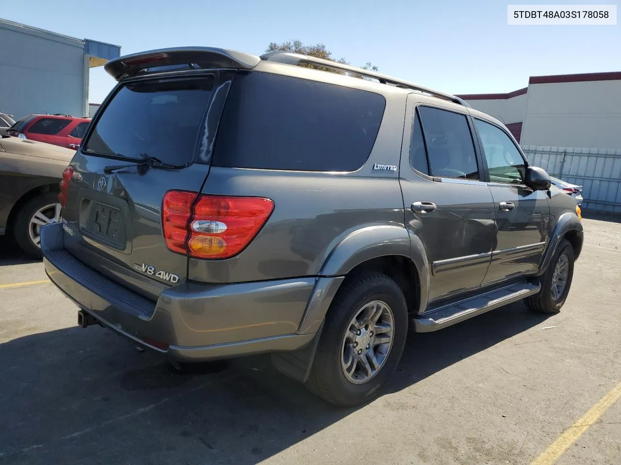 2003 Toyota Sequoia Limited VIN: 5TDBT48A03S178058 Lot: 73248114