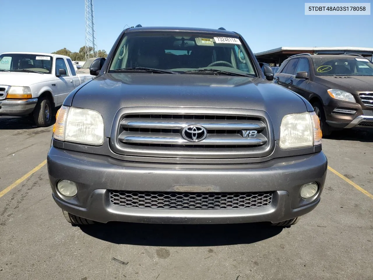 2003 Toyota Sequoia Limited VIN: 5TDBT48A03S178058 Lot: 73248114