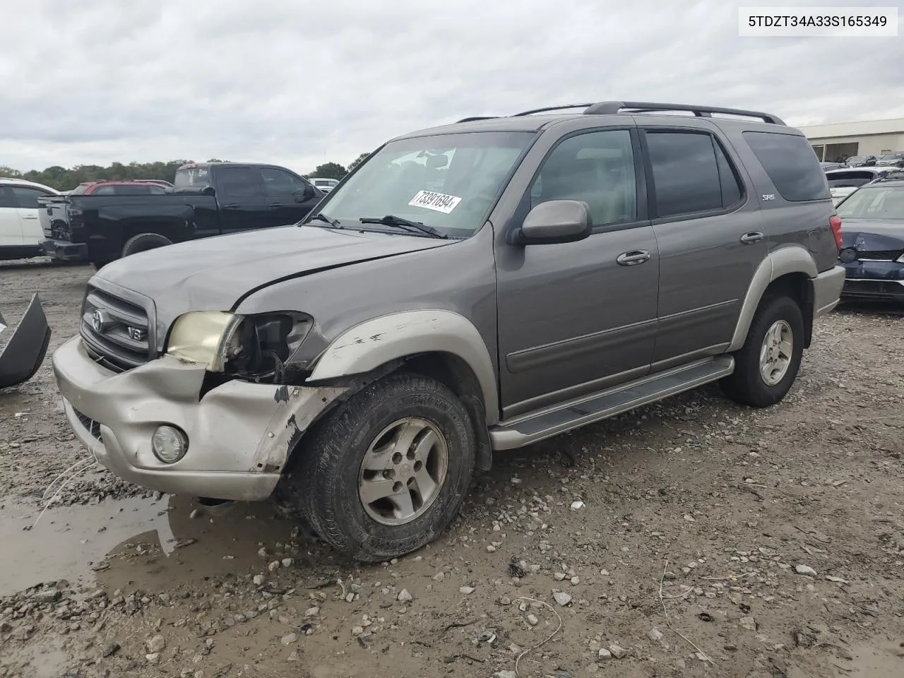 2003 Toyota Sequoia Sr5 VIN: 5TDZT34A33S165349 Lot: 73391694