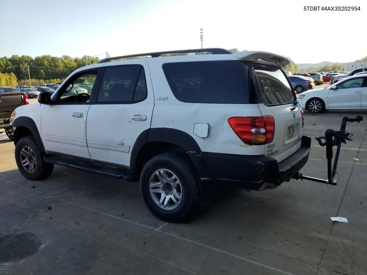 2003 Toyota Sequoia Sr5 VIN: 5TDBT44AX3S202954 Lot: 73786624