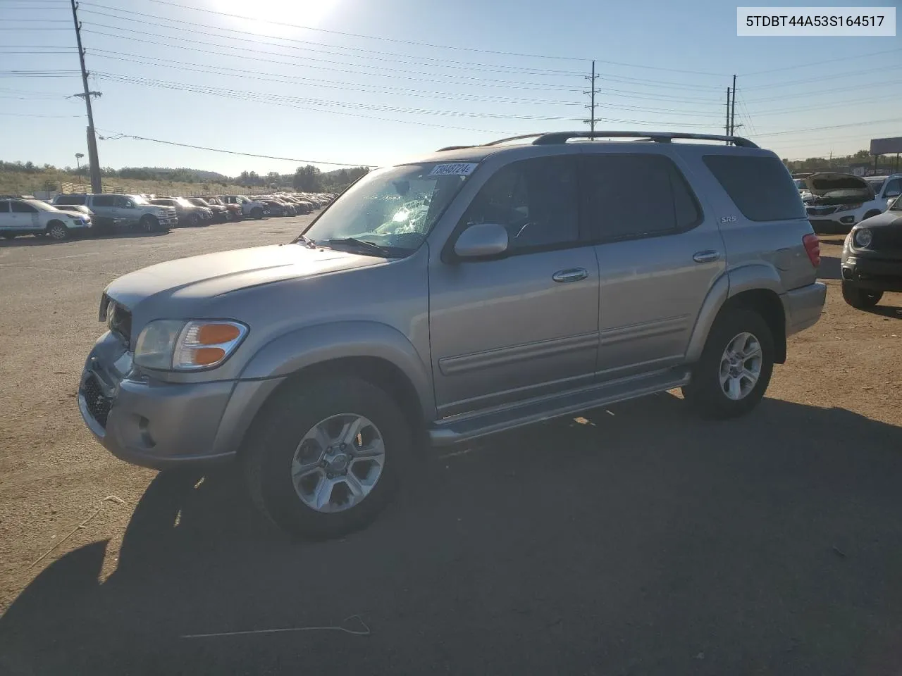 2003 Toyota Sequoia Sr5 VIN: 5TDBT44A53S164517 Lot: 73848724