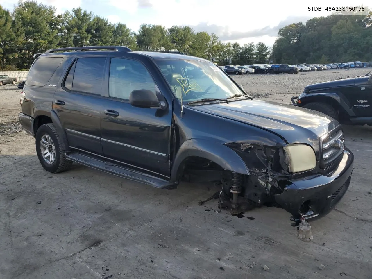 2003 Toyota Sequoia Limited VIN: 5TDBT48A23S150178 Lot: 74027984