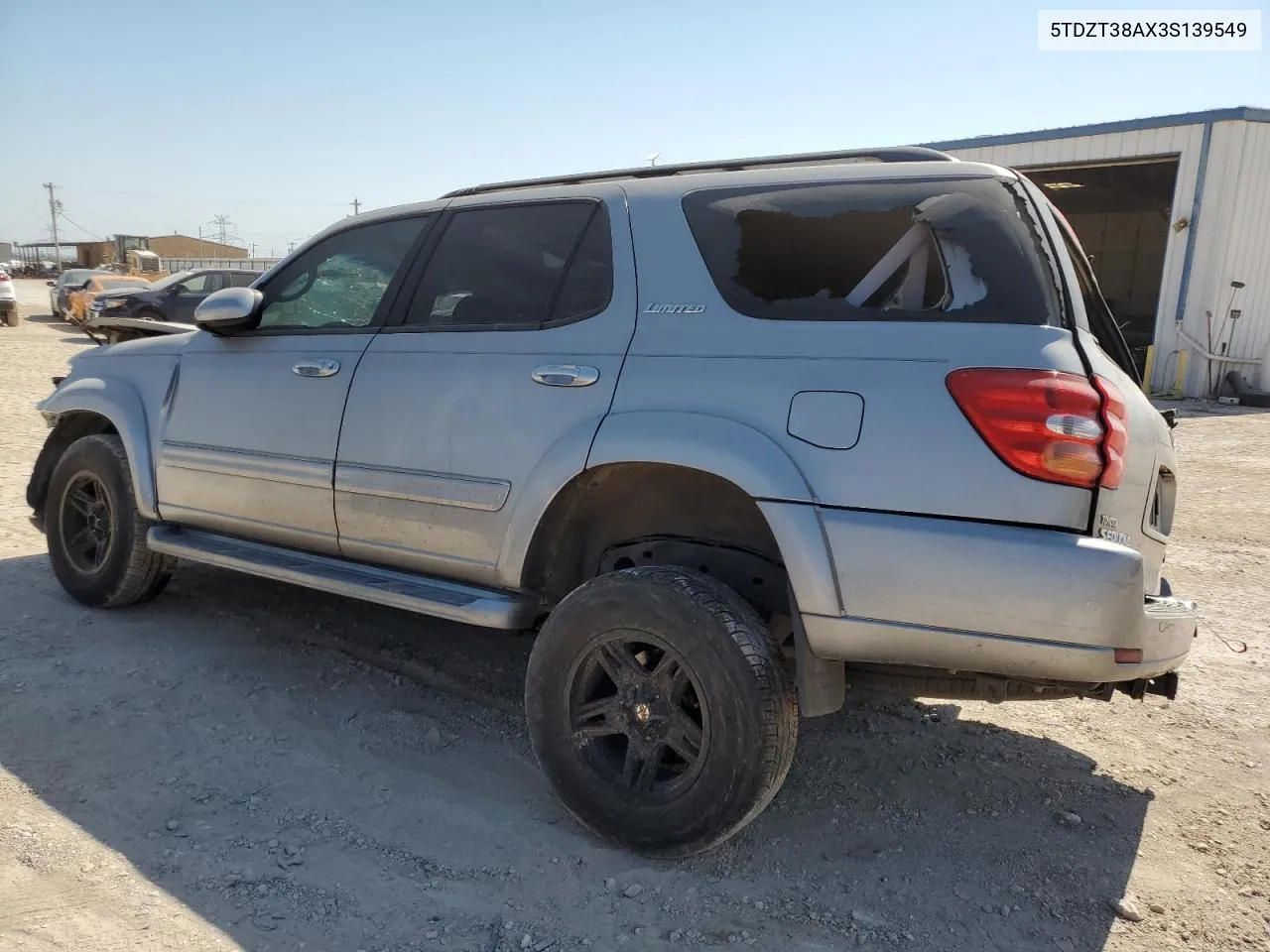 2003 Toyota Sequoia Limited VIN: 5TDZT38AX3S139549 Lot: 74606454