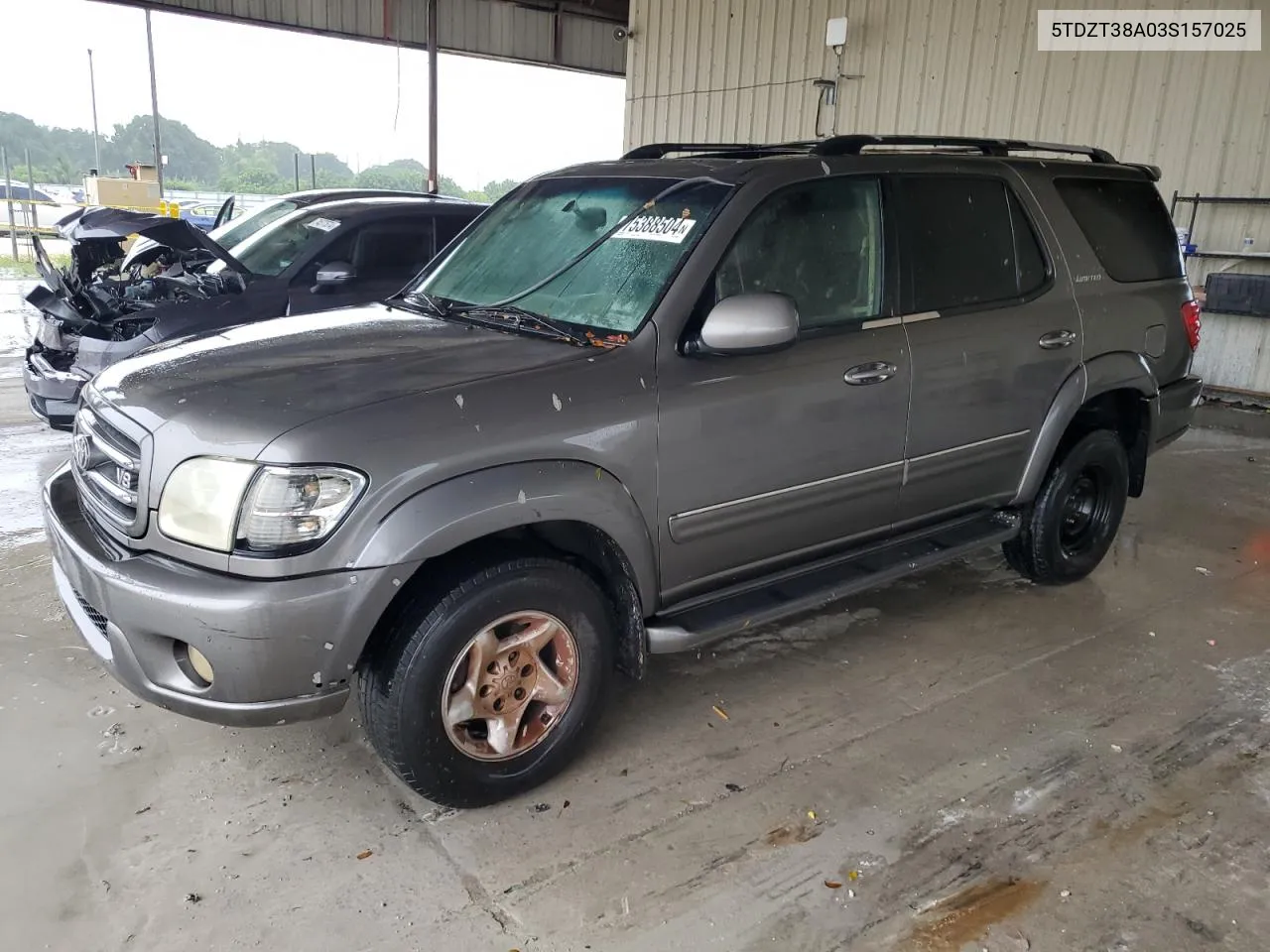 2003 Toyota Sequoia Limited VIN: 5TDZT38A03S157025 Lot: 75388504