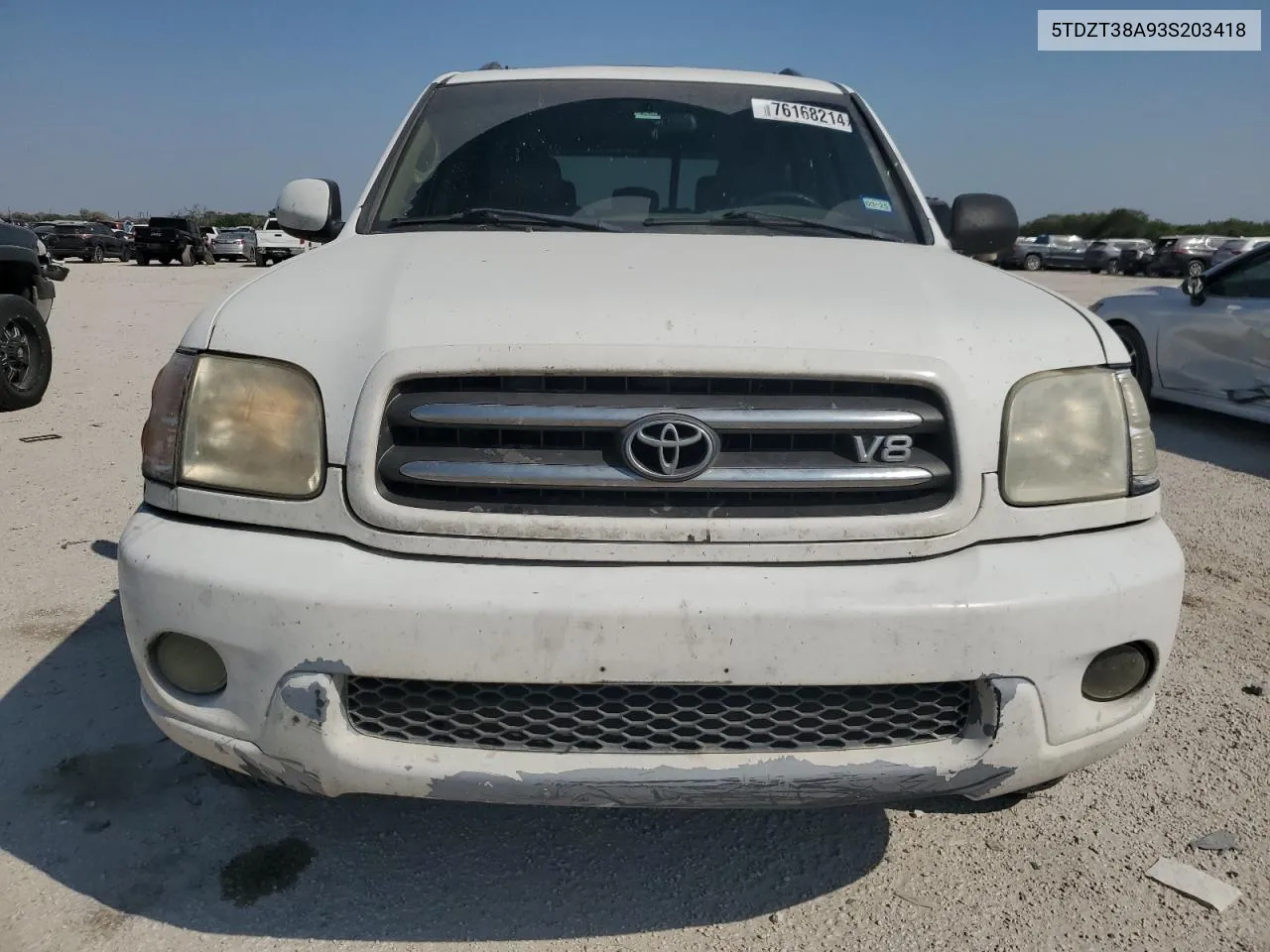 2003 Toyota Sequoia Limited VIN: 5TDZT38A93S203418 Lot: 76168214