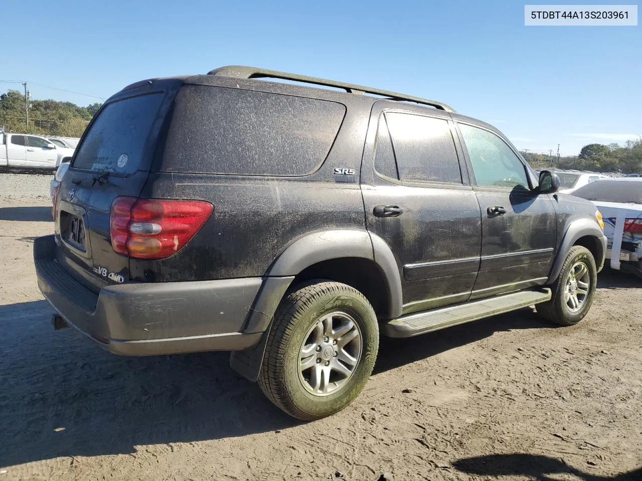 2003 Toyota Sequoia Sr5 VIN: 5TDBT44A13S203961 Lot: 76801854