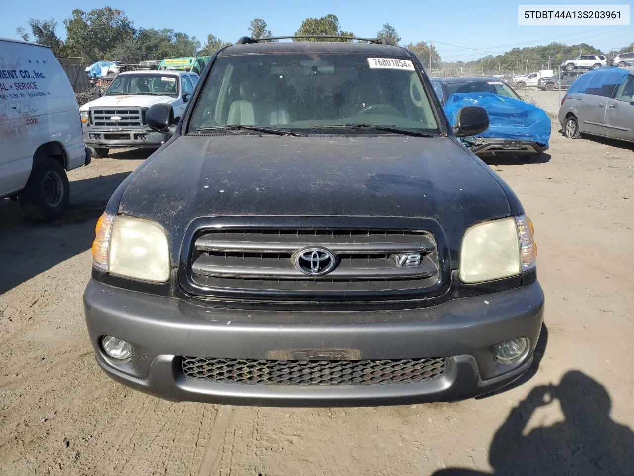 2003 Toyota Sequoia Sr5 VIN: 5TDBT44A13S203961 Lot: 76801854