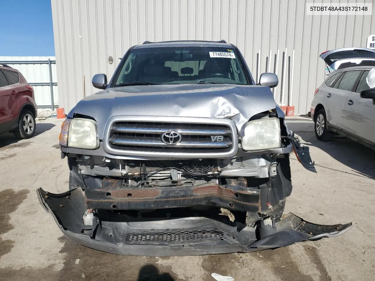 2003 Toyota Sequoia Limited VIN: 5TDBT48A43S172148 Lot: 77485574