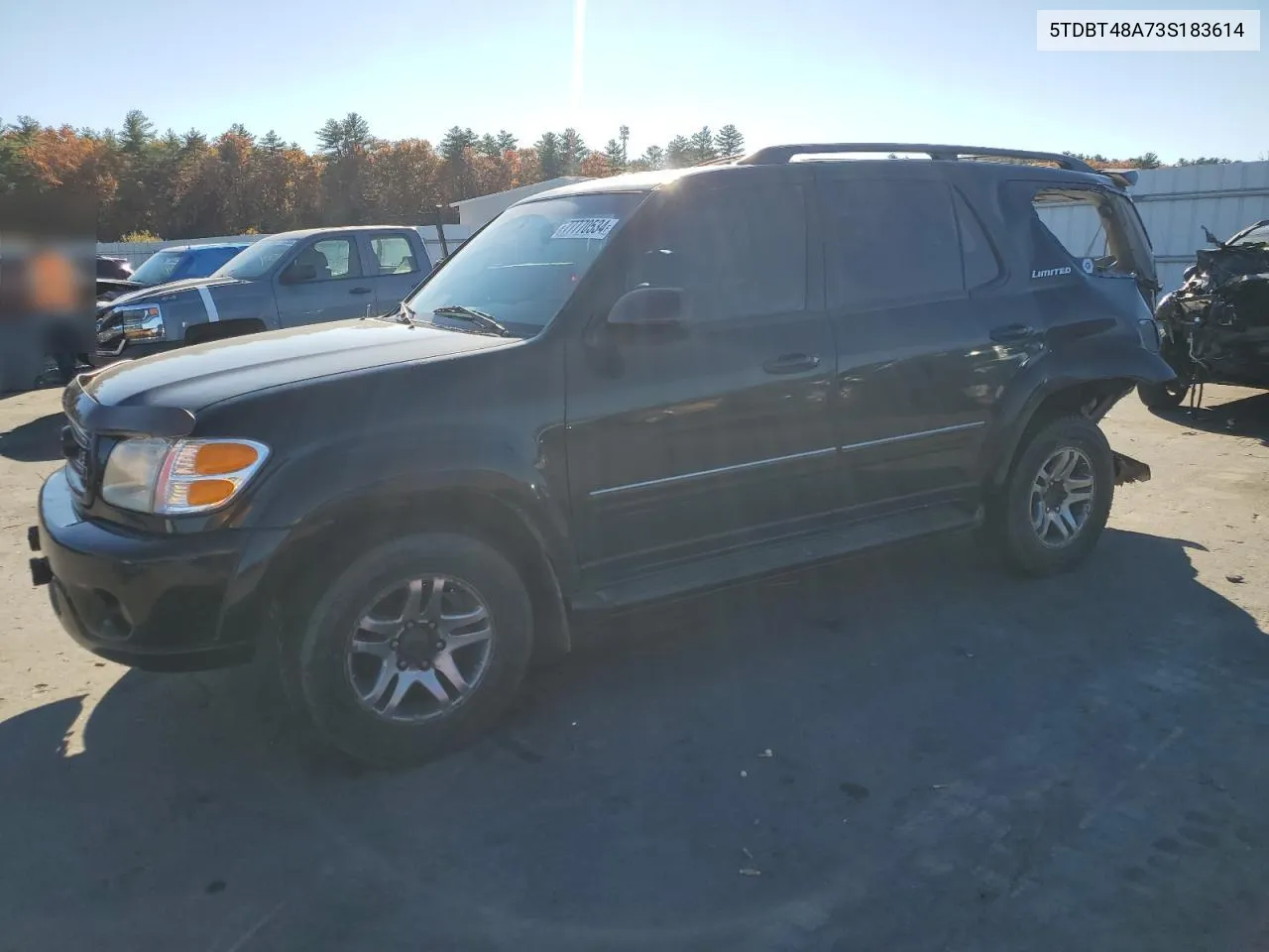 2003 Toyota Sequoia Limited VIN: 5TDBT48A73S183614 Lot: 77770534