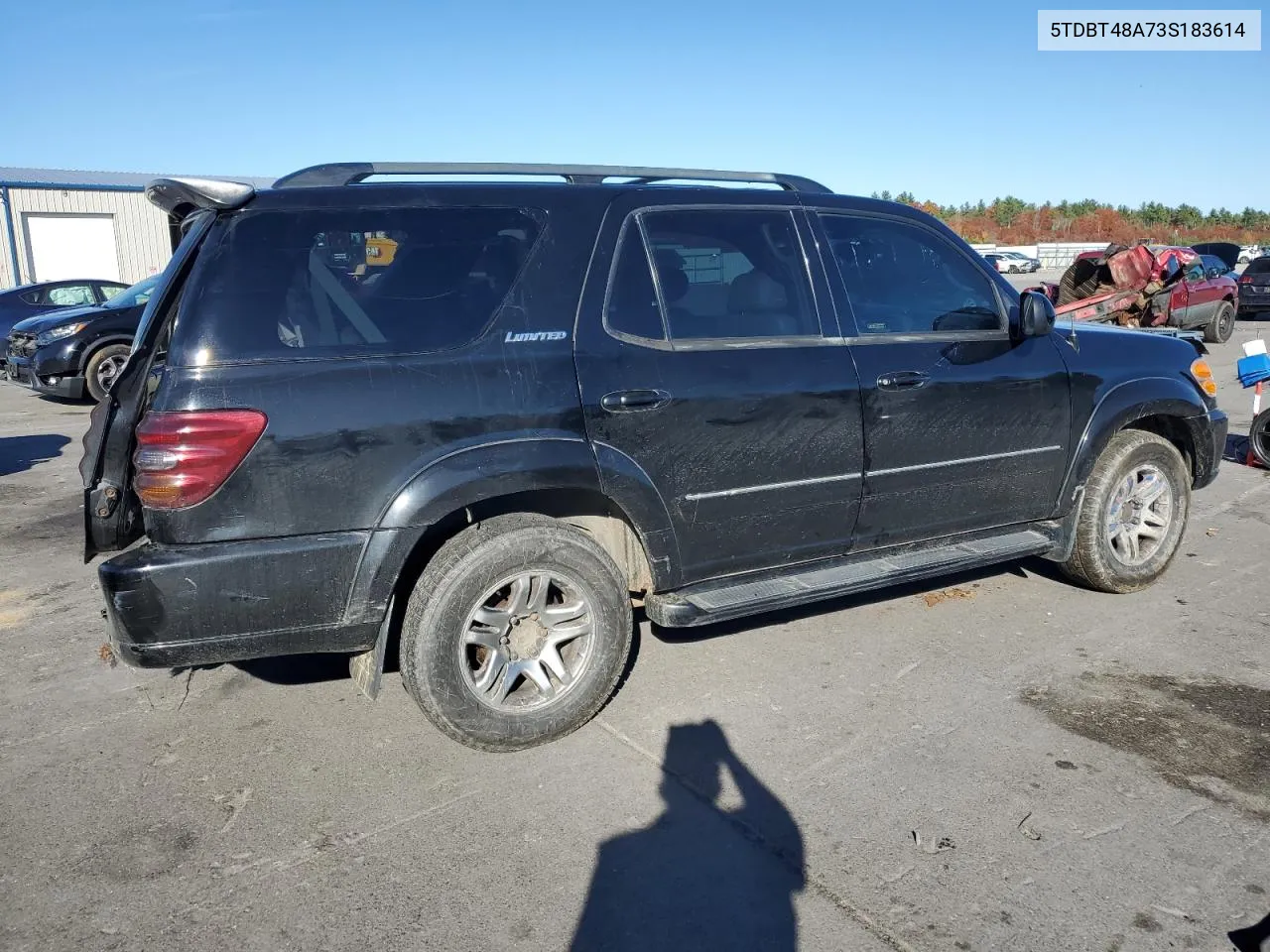 2003 Toyota Sequoia Limited VIN: 5TDBT48A73S183614 Lot: 77770534