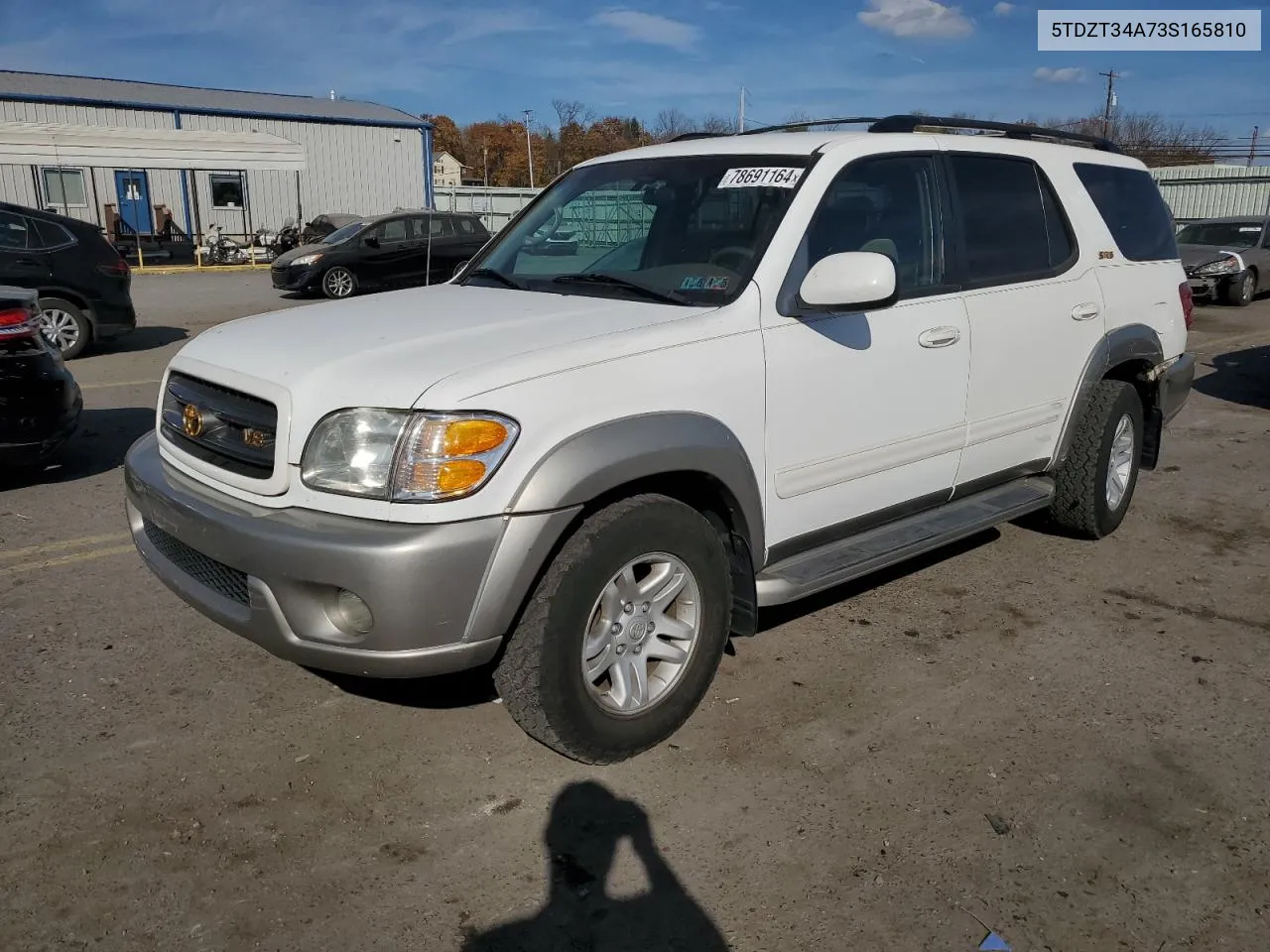 2003 Toyota Sequoia Sr5 VIN: 5TDZT34A73S165810 Lot: 78691164