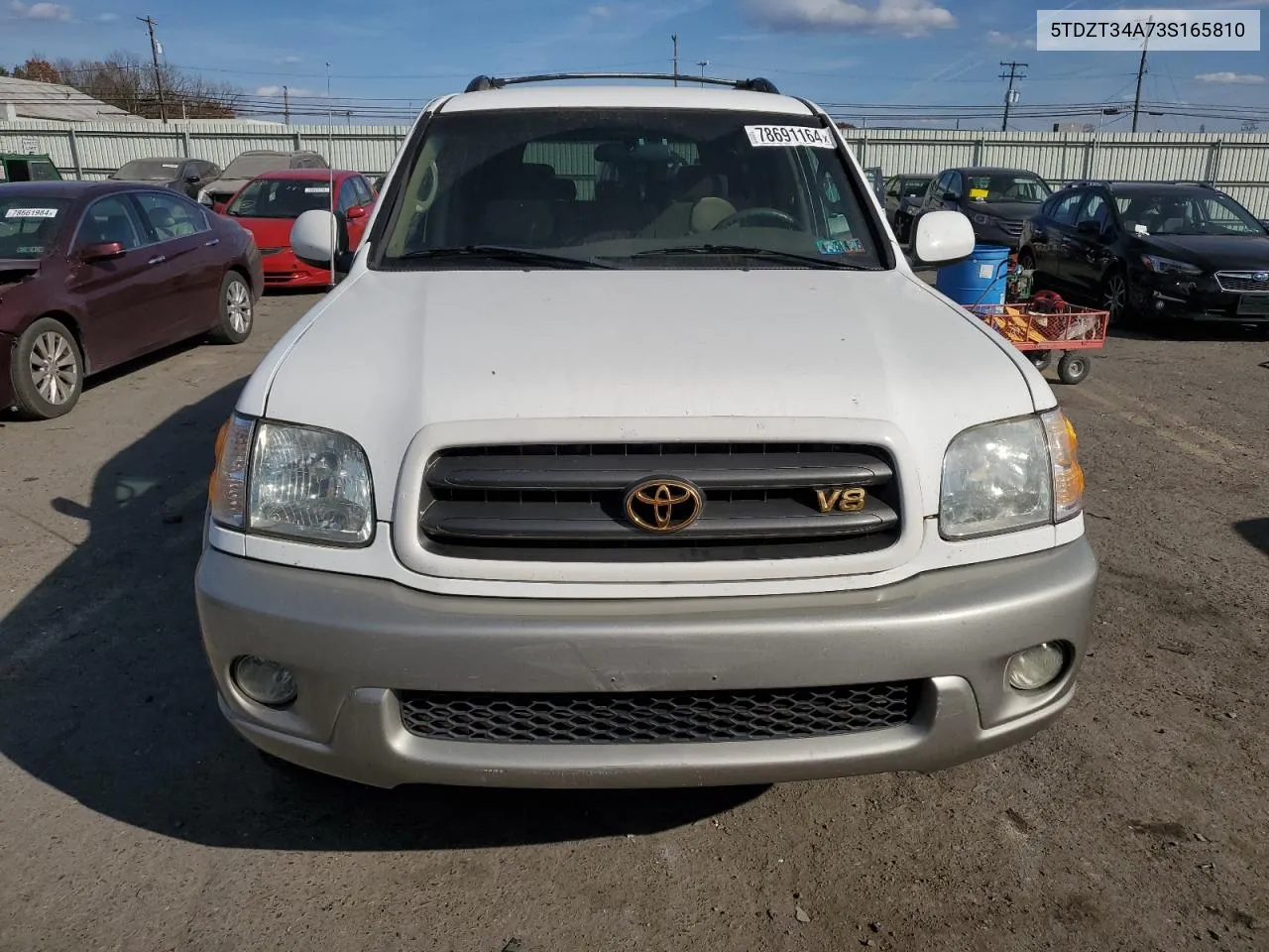 2003 Toyota Sequoia Sr5 VIN: 5TDZT34A73S165810 Lot: 78691164