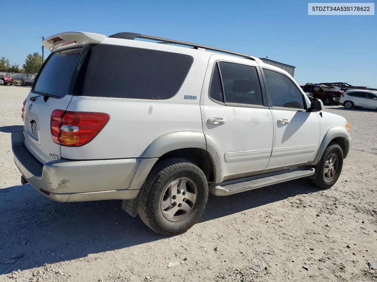 2003 Toyota Sequoia Sr5 VIN: 5TDZT34A53S178622 Lot: 81115114