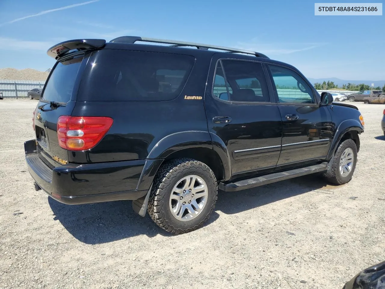 2004 Toyota Sequoia Limited VIN: 5TDBT48A84S231686 Lot: 57087944