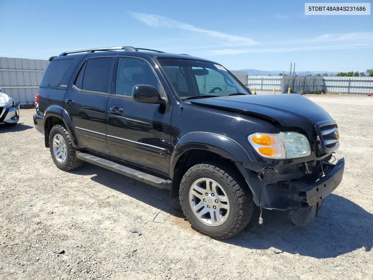 2004 Toyota Sequoia Limited VIN: 5TDBT48A84S231686 Lot: 57087944