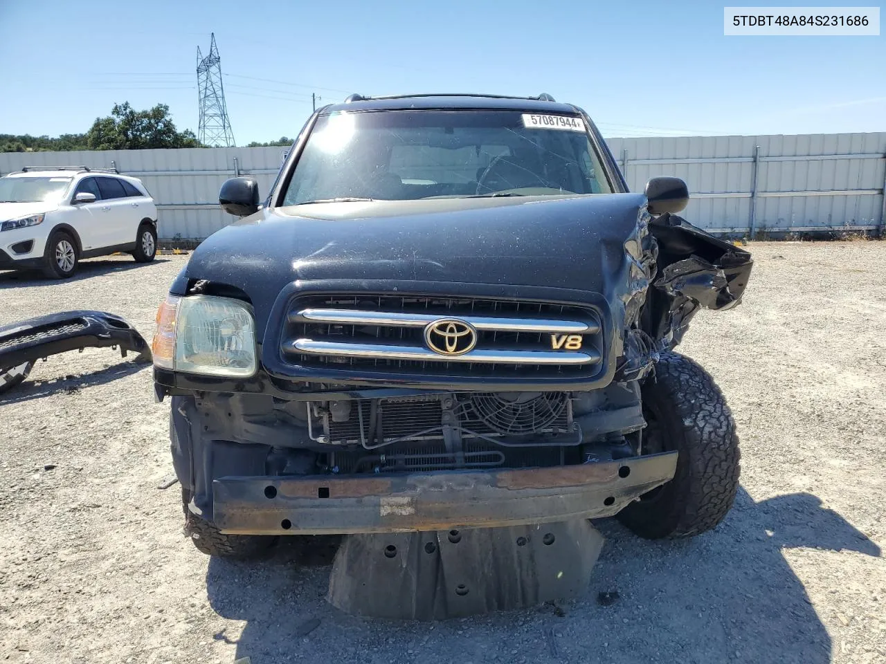 2004 Toyota Sequoia Limited VIN: 5TDBT48A84S231686 Lot: 57087944