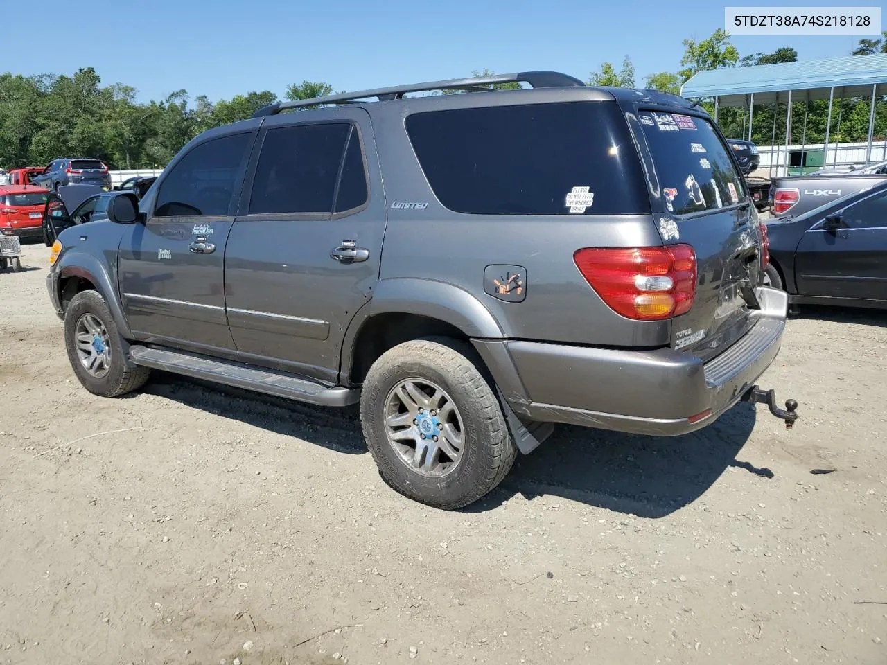 2004 Toyota Sequoia Limited VIN: 5TDZT38A74S218128 Lot: 60595904