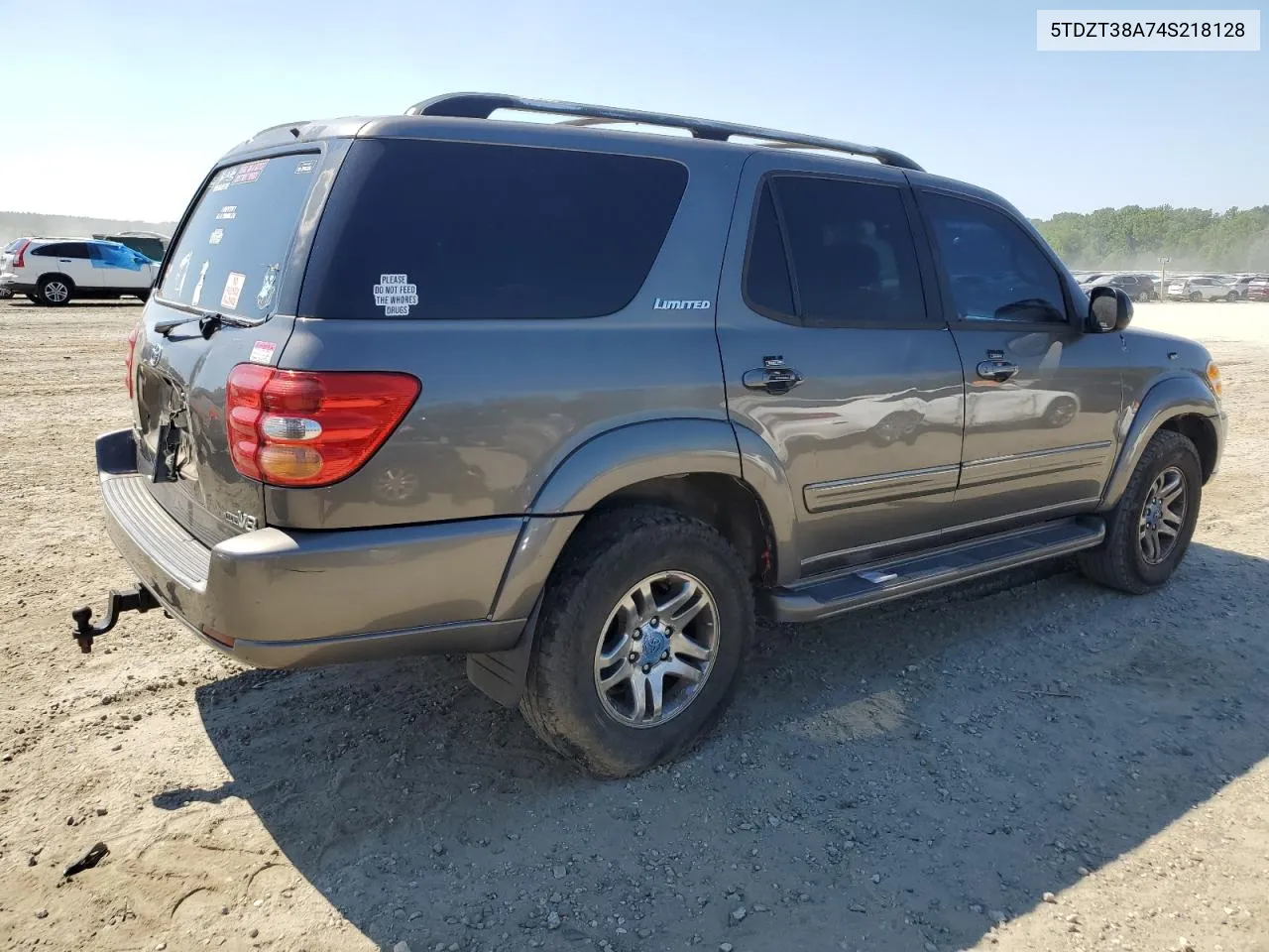 2004 Toyota Sequoia Limited VIN: 5TDZT38A74S218128 Lot: 60595904