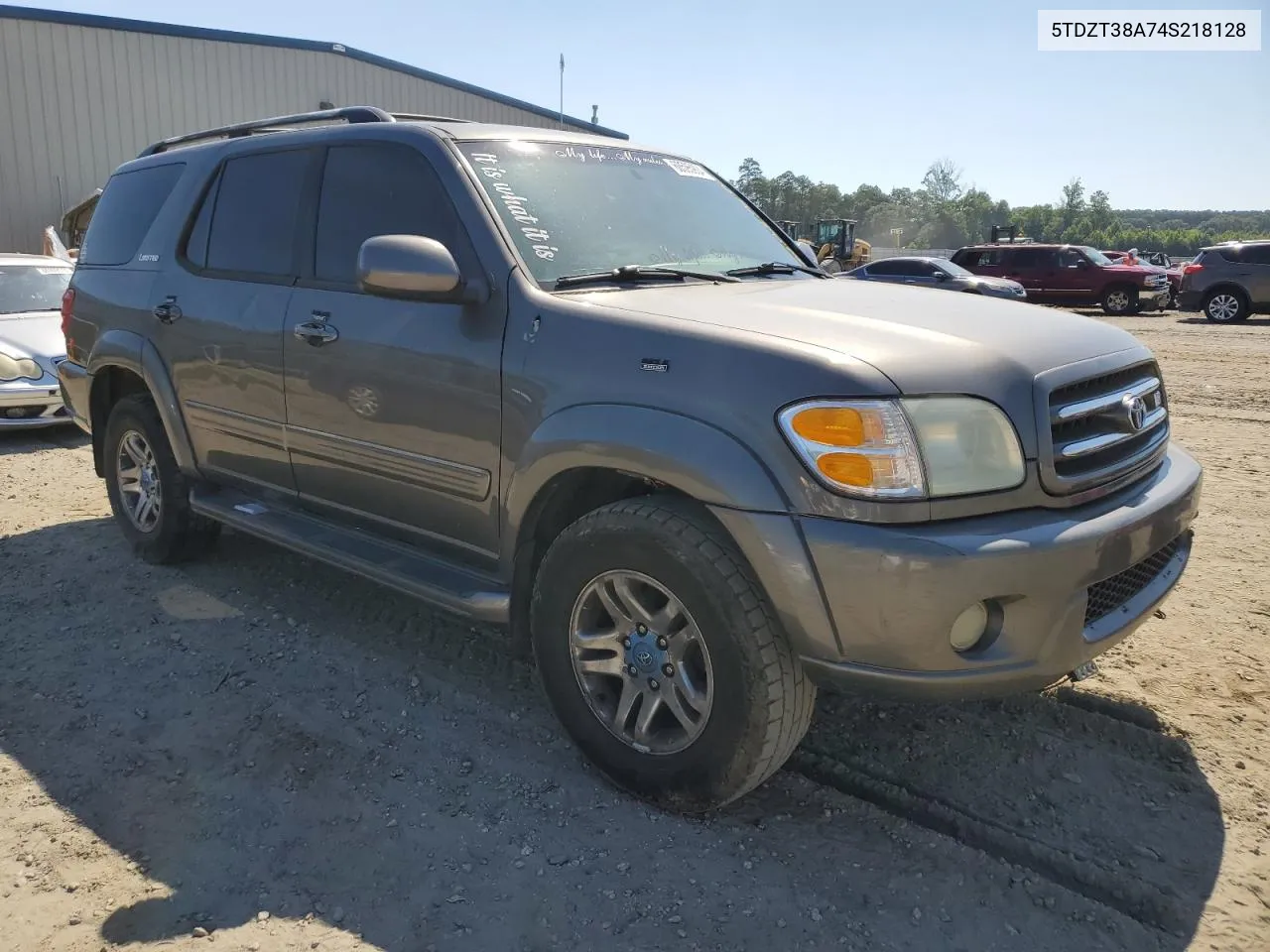 2004 Toyota Sequoia Limited VIN: 5TDZT38A74S218128 Lot: 60595904