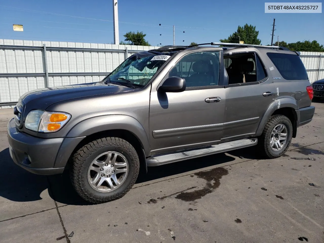 2004 Toyota Sequoia Limited VIN: 5TDBT48AX4S225727 Lot: 62062004