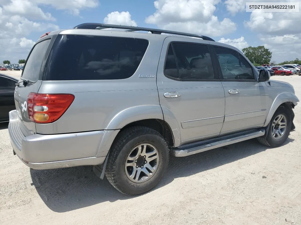 2004 Toyota Sequoia Limited VIN: 5TDZT38A94S222181 Lot: 65336744