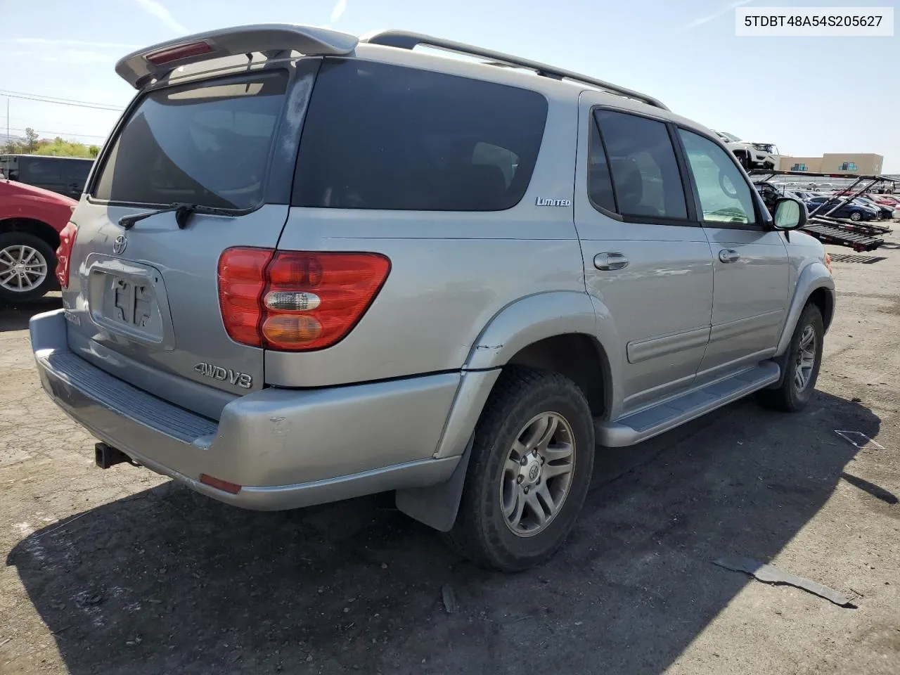 2004 Toyota Sequoia Limited VIN: 5TDBT48A54S205627 Lot: 66231574