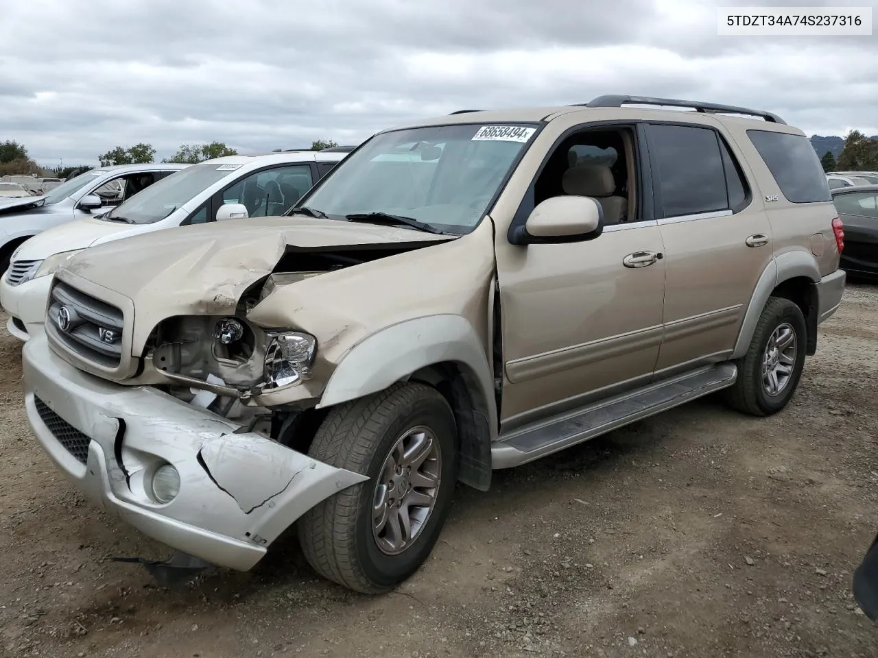 2004 Toyota Sequoia Sr5 VIN: 5TDZT34A74S237316 Lot: 68658494