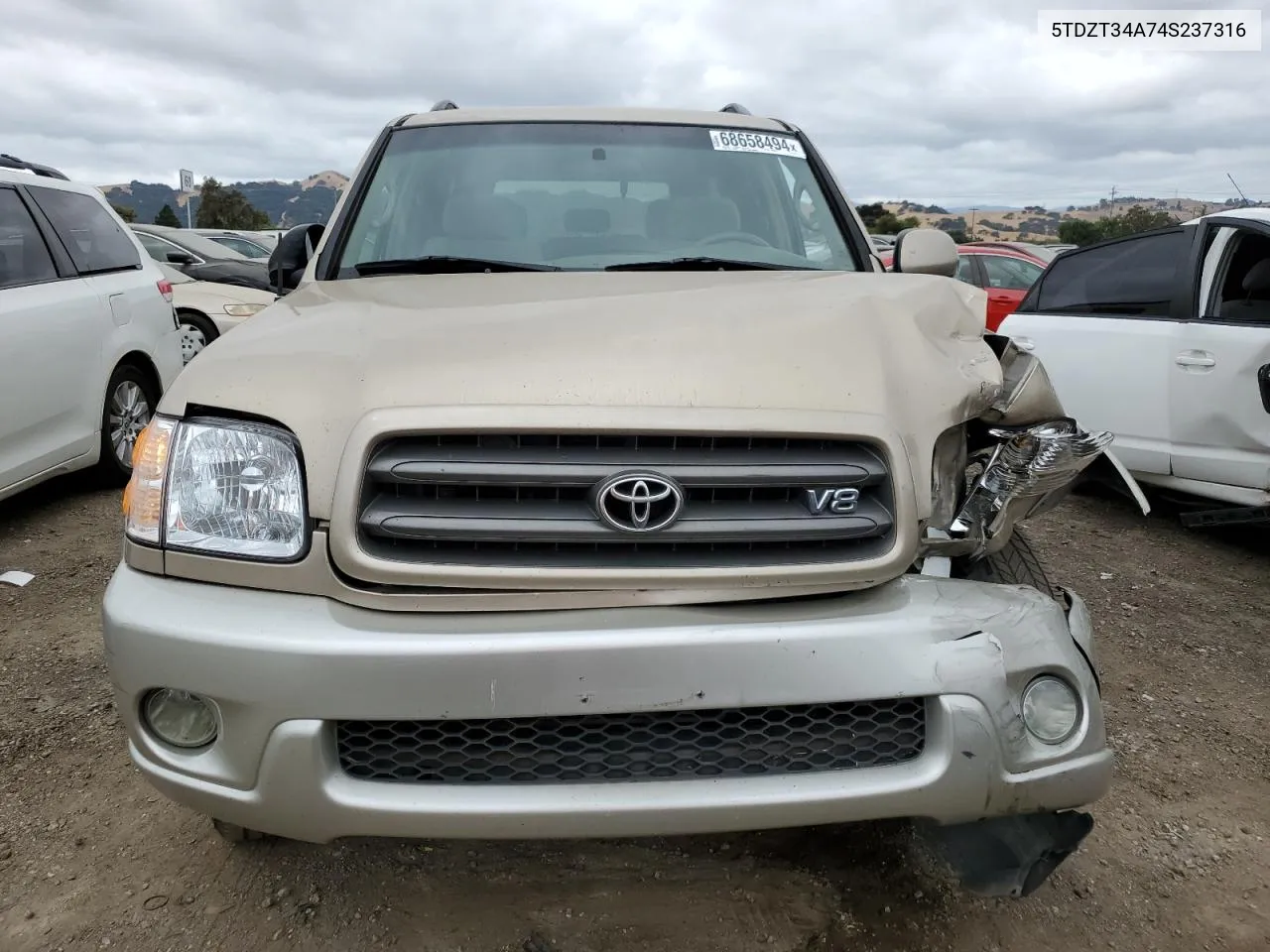 2004 Toyota Sequoia Sr5 VIN: 5TDZT34A74S237316 Lot: 68658494