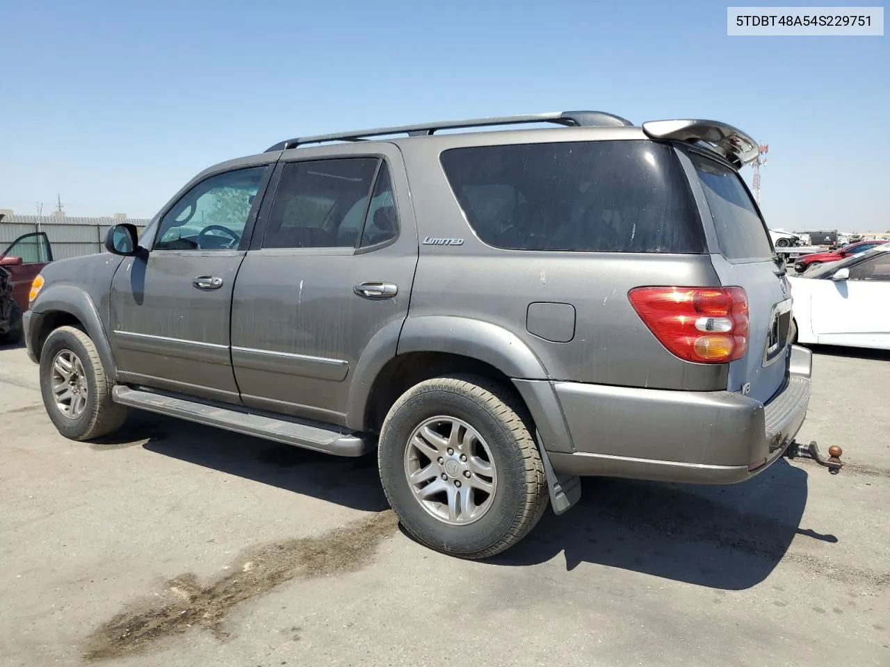 2004 Toyota Sequoia Limited VIN: 5TDBT48A54S229751 Lot: 70350344