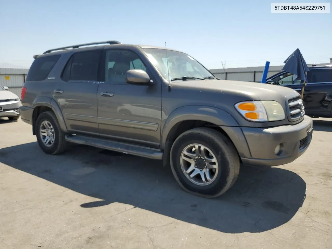 2004 Toyota Sequoia Limited VIN: 5TDBT48A54S229751 Lot: 70350344