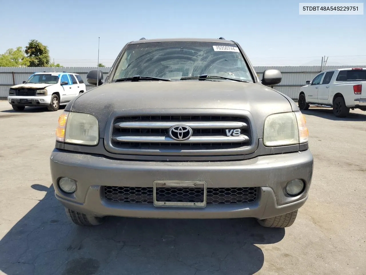 2004 Toyota Sequoia Limited VIN: 5TDBT48A54S229751 Lot: 70350344